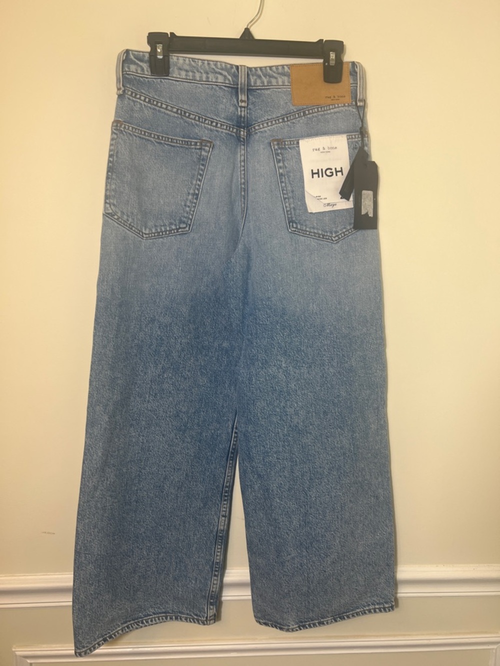 Rag & Bone Maya High-Rise Ankle Wide Leg Jeans - Picture 4 of 7